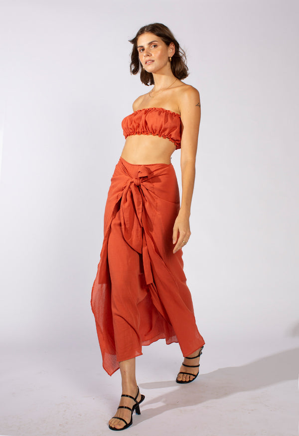 loup charmant Ria Wrap in Signature Cotton