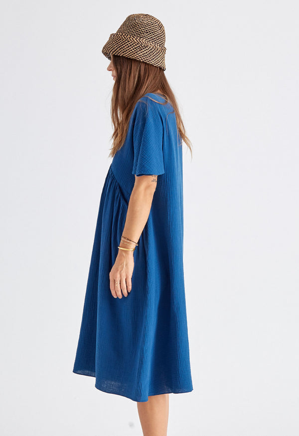 Loup Charmant Riva Kaftan In Indigo