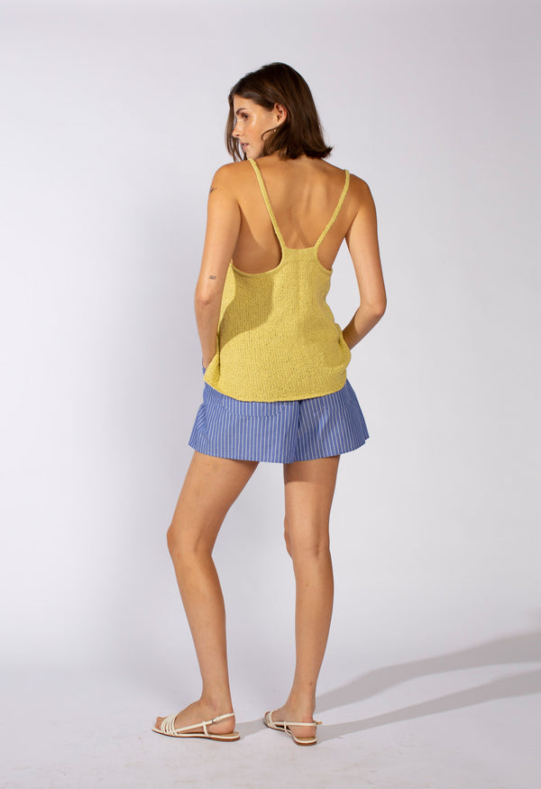 Loup Charmant Scoop Tank In Cotton Knit