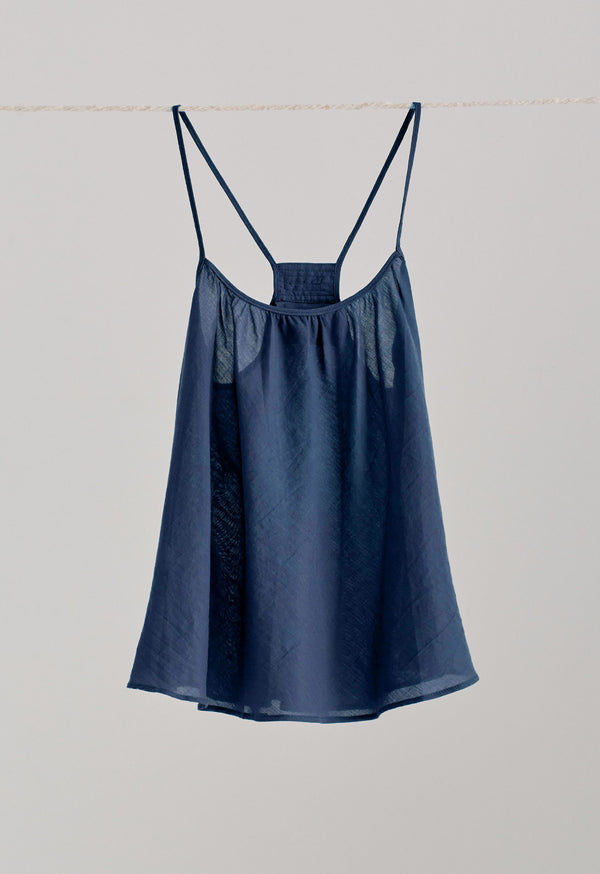 Loup Charmant Scoop Tank In Indigo