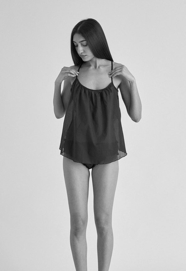 Loup Charmant Scoop Tank In Indigo