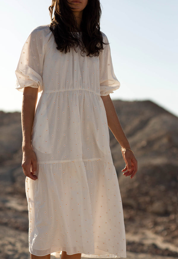 loup charmant Soleil Dress in Daisy Embroidery