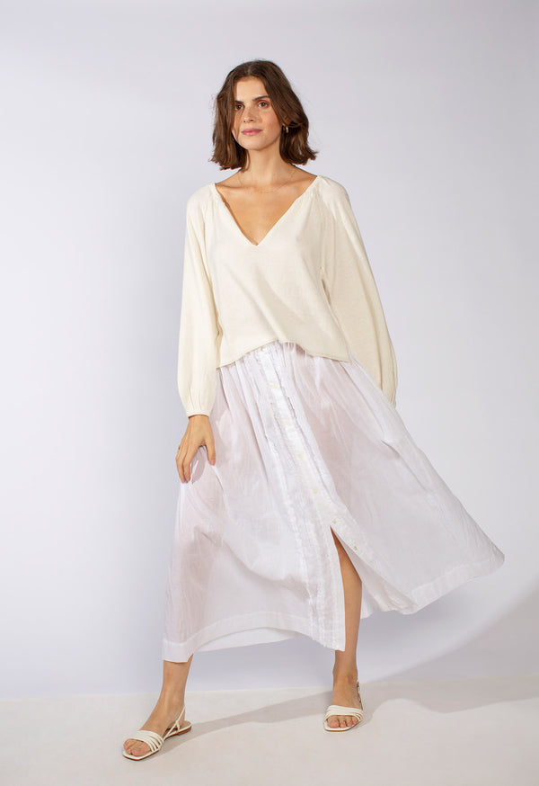 loup charmant Sonia Skirt in White