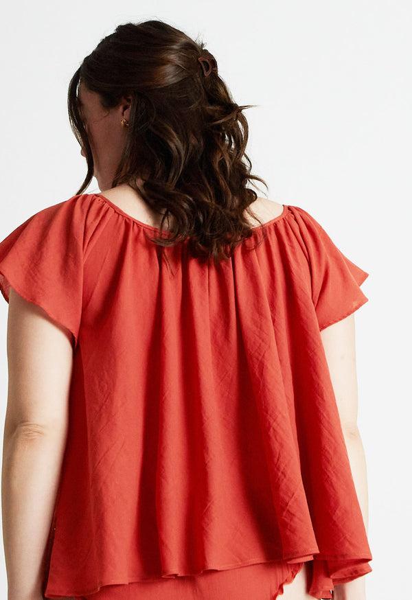 Loup Charmant Swing Top In Guava
