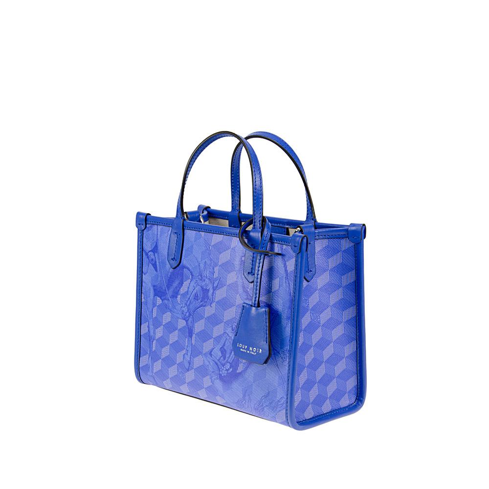 Loup Noir DEAUVILLE MINI SHOPPER Toile Dazzling Blue
