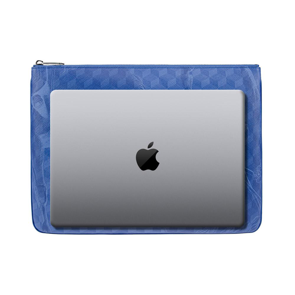 Loup Noir EVERY DAY POUCH LARGE Cheval Imperial Blue