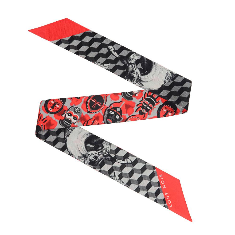 loup noir BAG TIE Cheval Black/Red