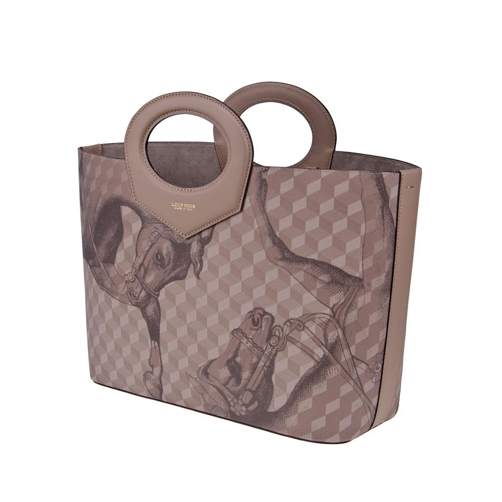 Loup Noir CAPRI SHOPPER Cheval Almond