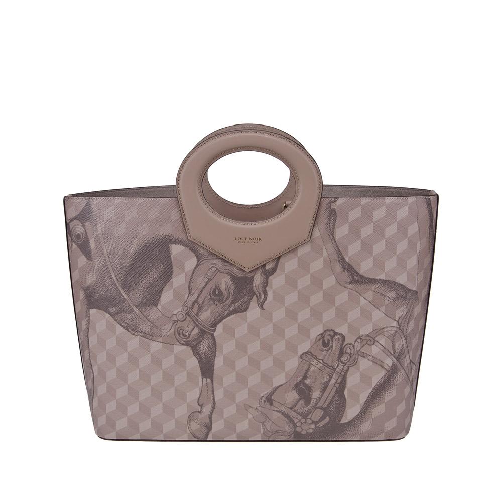 loup noir CAPRI SHOPPER Cheval Almond