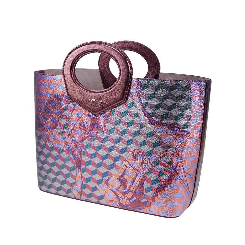 Loup Noir CAPRI SHOPPER Cheval Bordeaux Met