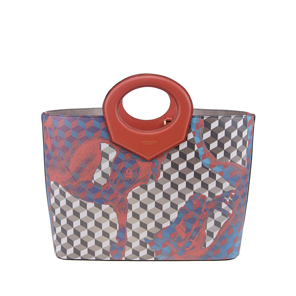 loup noir CAPRI SHOPPER Cheval Brown/Brandy