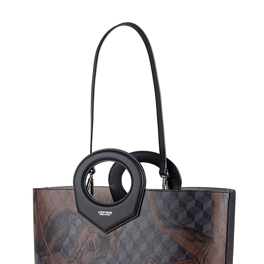 Loup Noir CAPRI SHOPPER Cheval Pirate Black