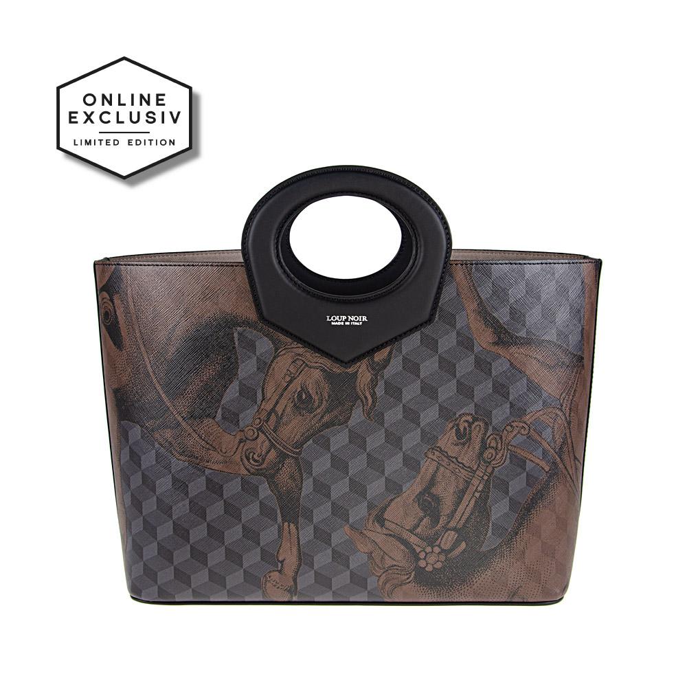 loup noir CAPRI SHOPPER Cheval Pirate Black