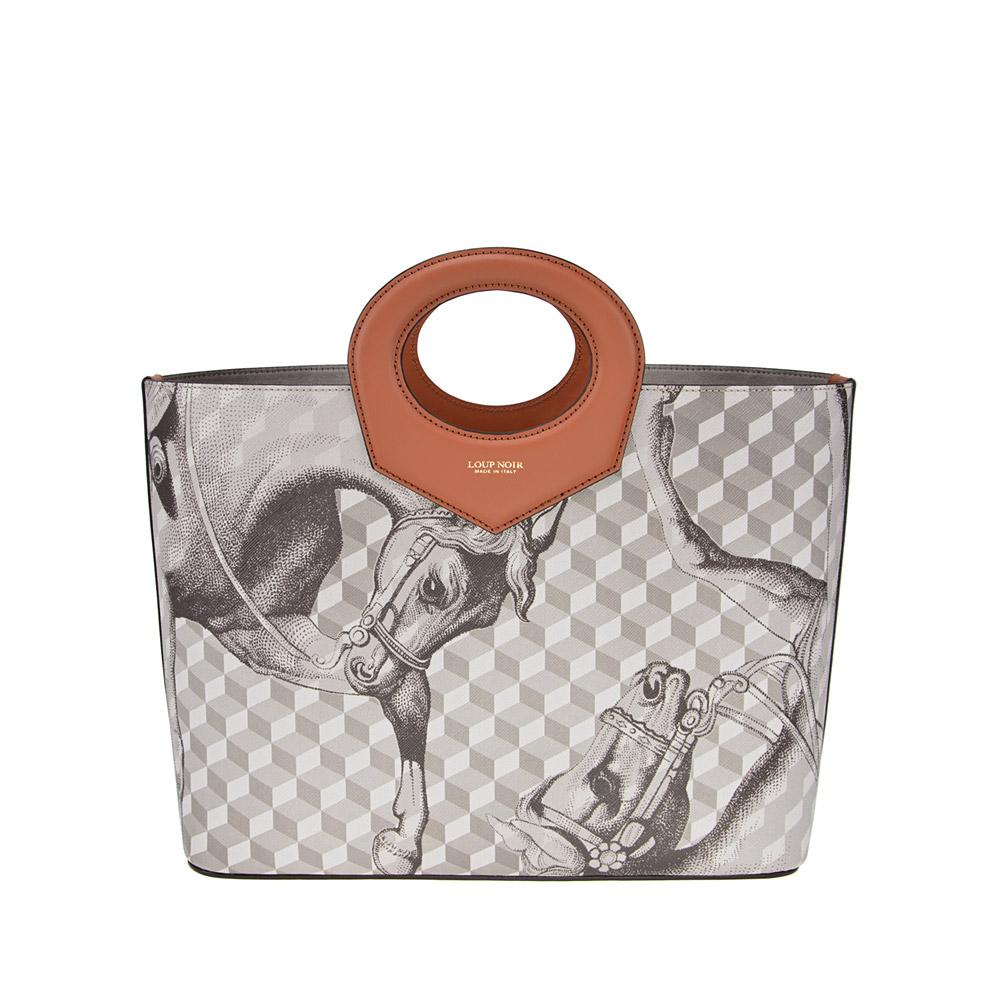 loup noir CAPRI SHOPPER Cheval Sand/Toffee