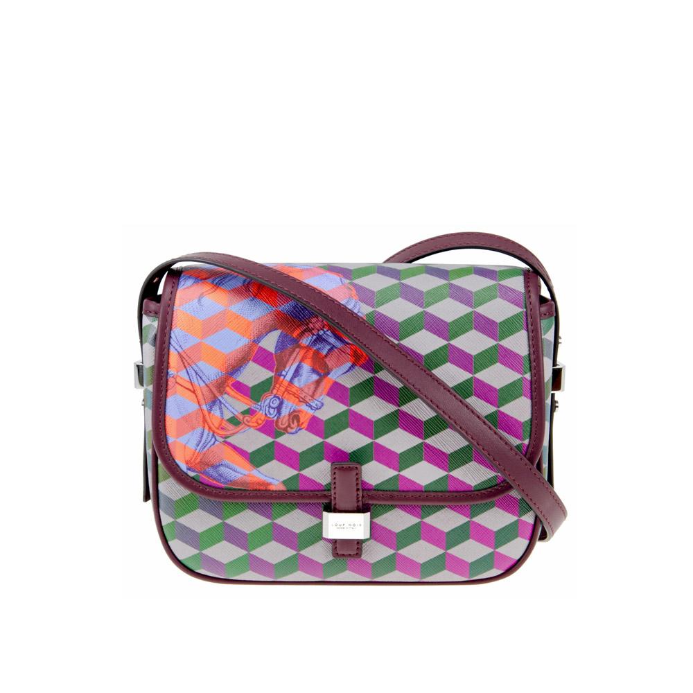 loup noir Equestre Bag Cheval Bordeaux