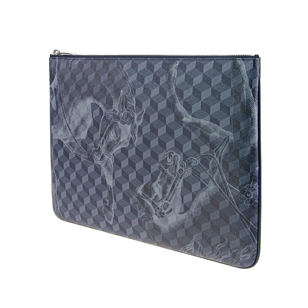 Loup Noir EVERY DAY POUCH LARGE Cheval Darkblue