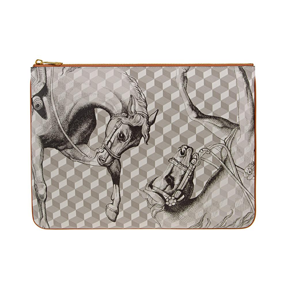 loup noir EVERY DAY POUCH LARGE Cheval Sand/Toffee