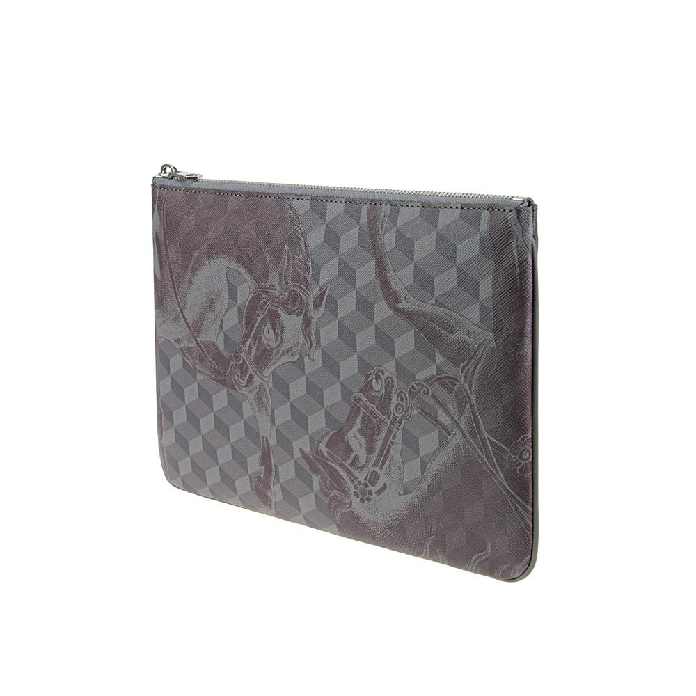 Loup Noir EVERY DAY POUCH SMALL Cheval Iron/Brown
