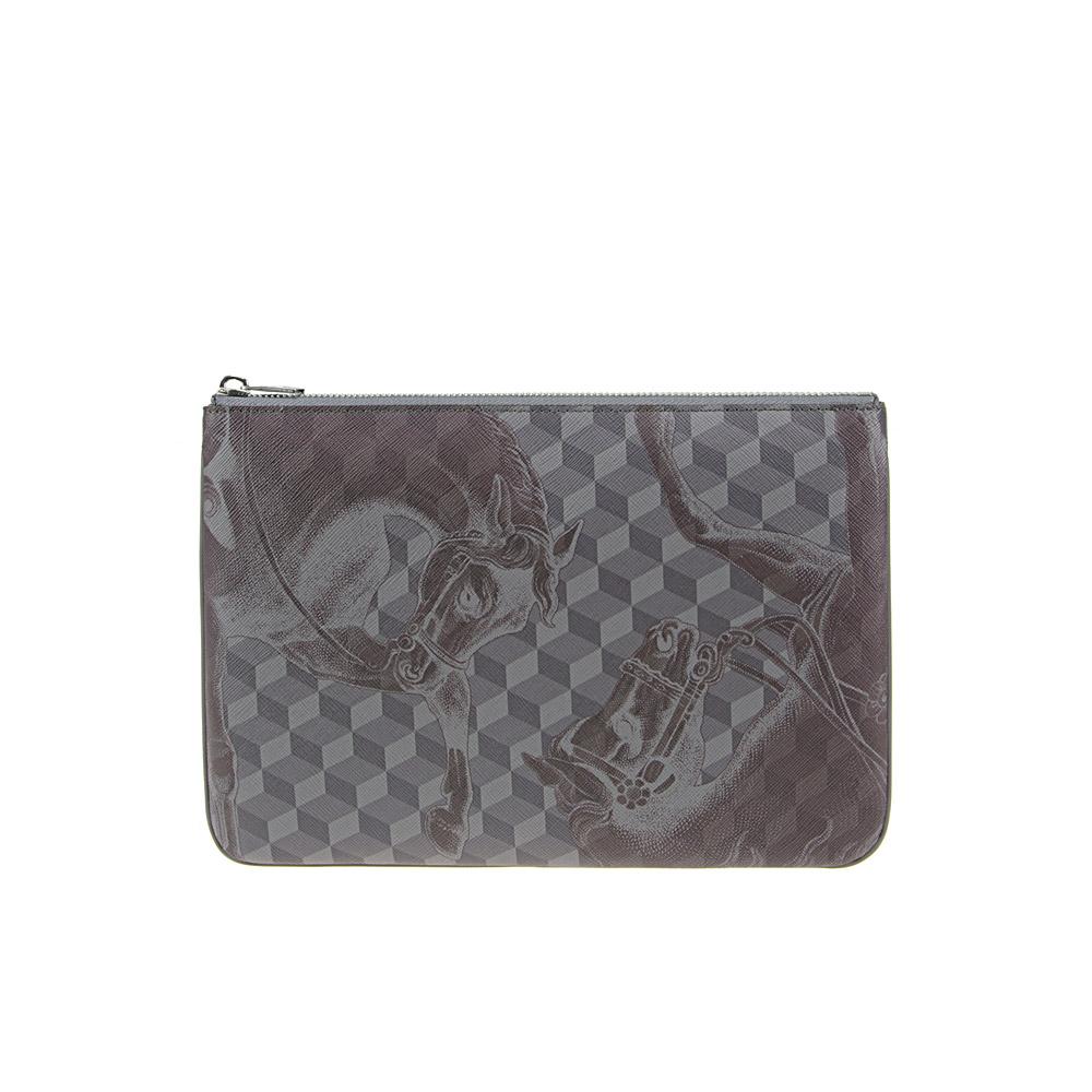 loup noir EVERY DAY POUCH SMALL Cheval Iron/Brown