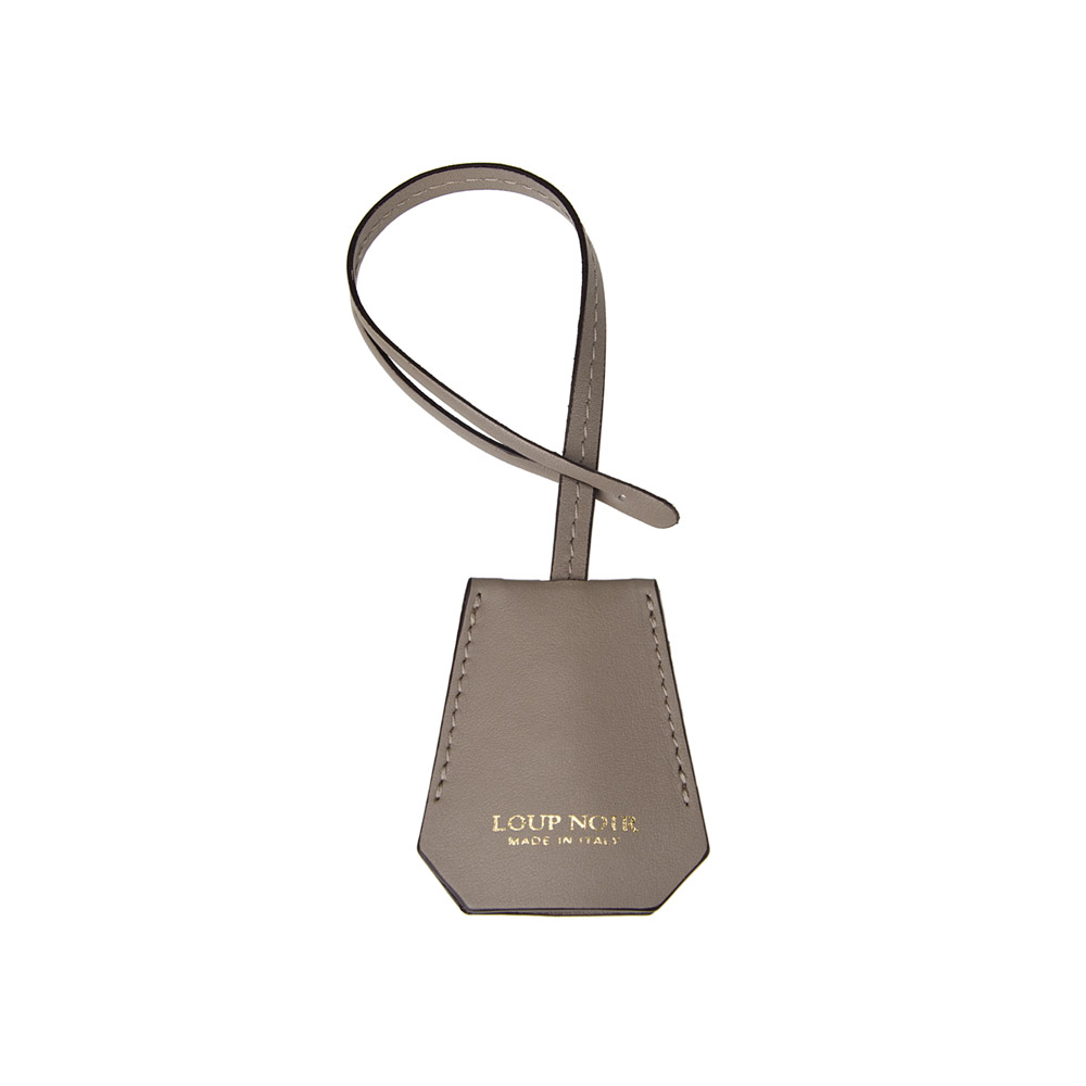 Loup Noir LEATHER TAG Almond