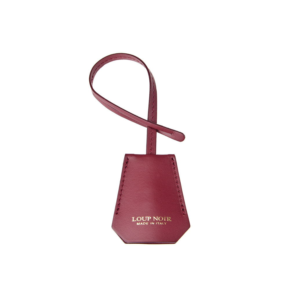 Loup Noir LEATHER TAG Burgundy