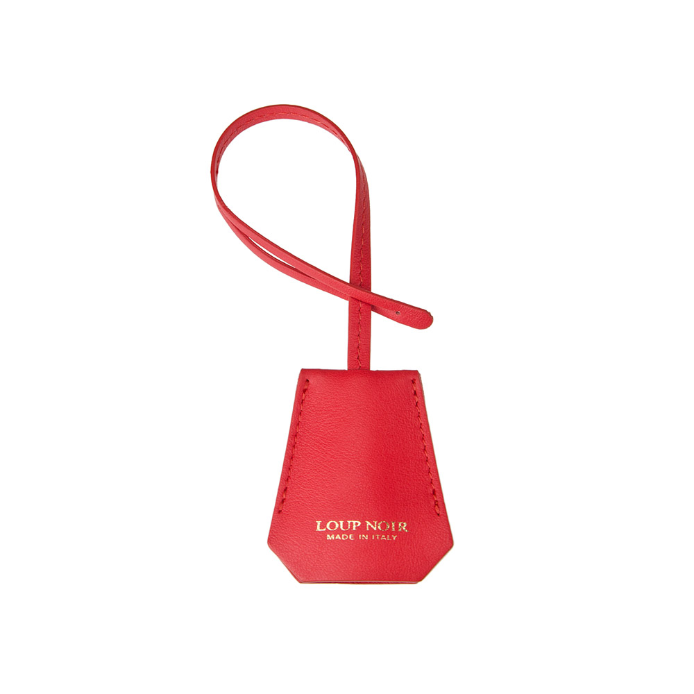 Loup Noir LEATHER TAG Coral