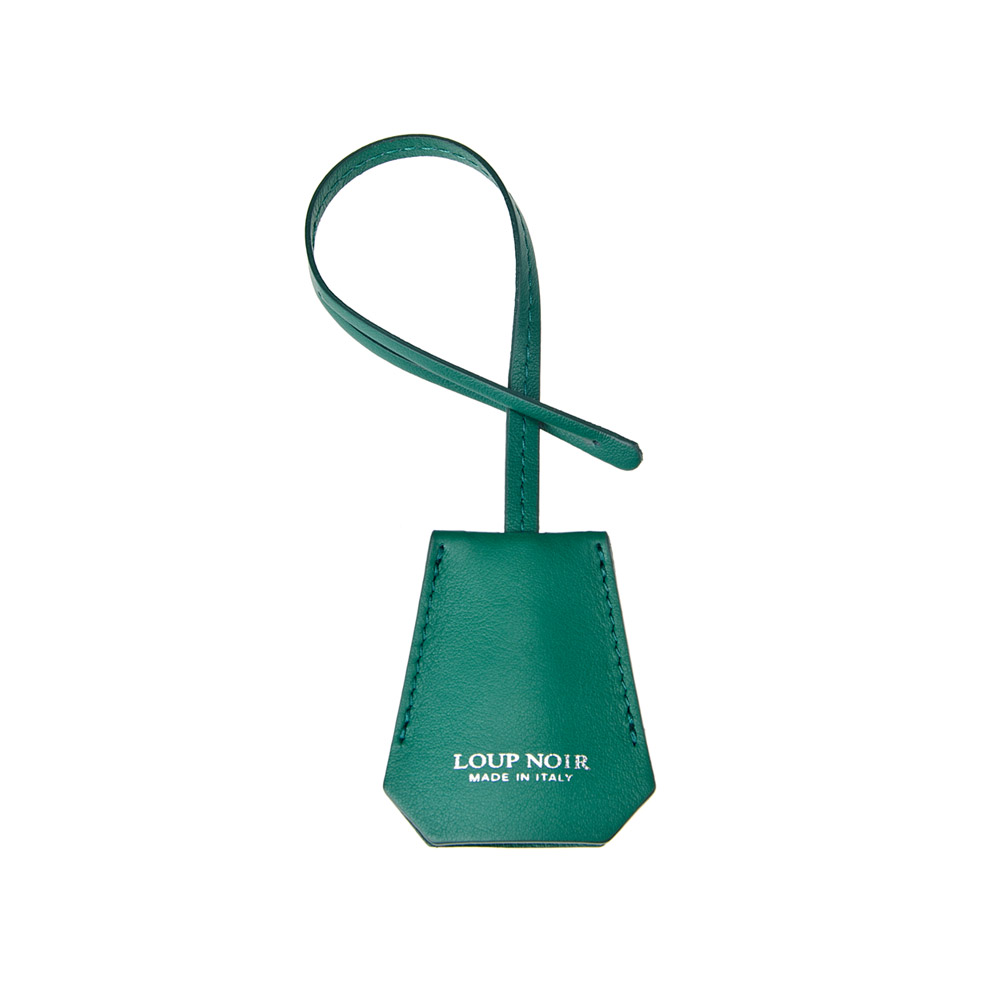 Loup Noir LEATHER TAG Green