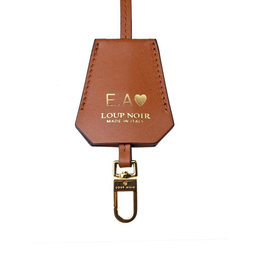loup noir LEATHER TAG Toffee