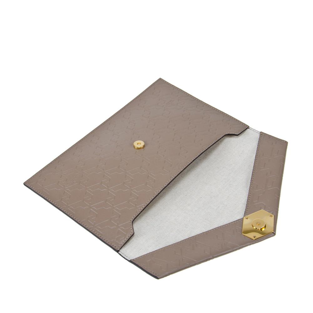 Loup Noir LETTERA POUCH Monogram Almond