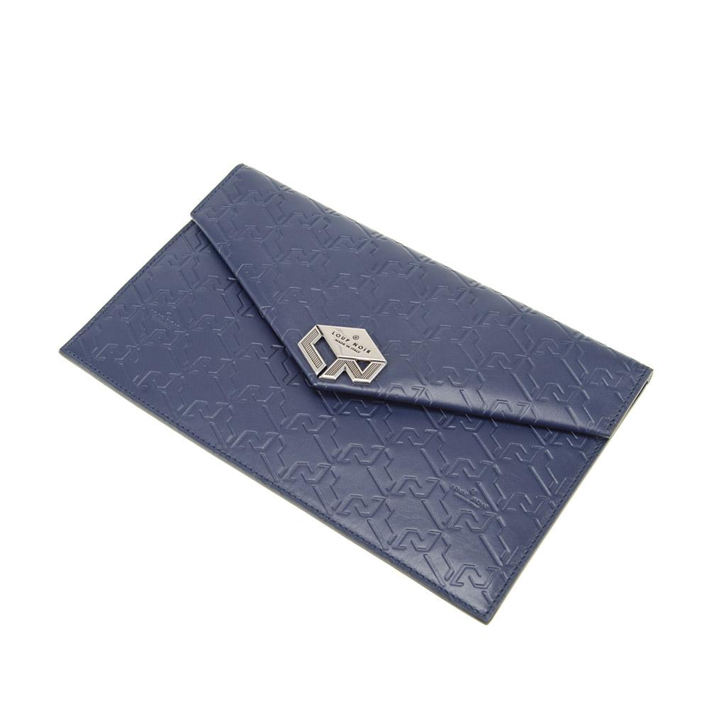 Loup Noir LETTERA POUCH Monogram Dark Blue
