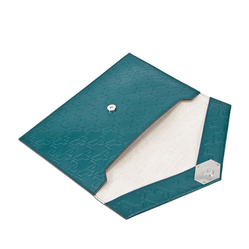 Loup Noir LETTERA POUCH Monogram Petrol