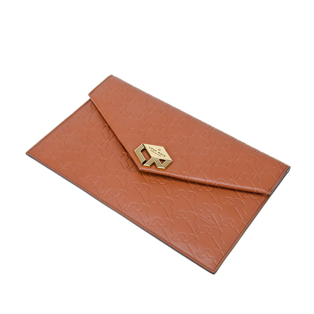 Loup Noir LETTERA POUCH Monogram Toffee
