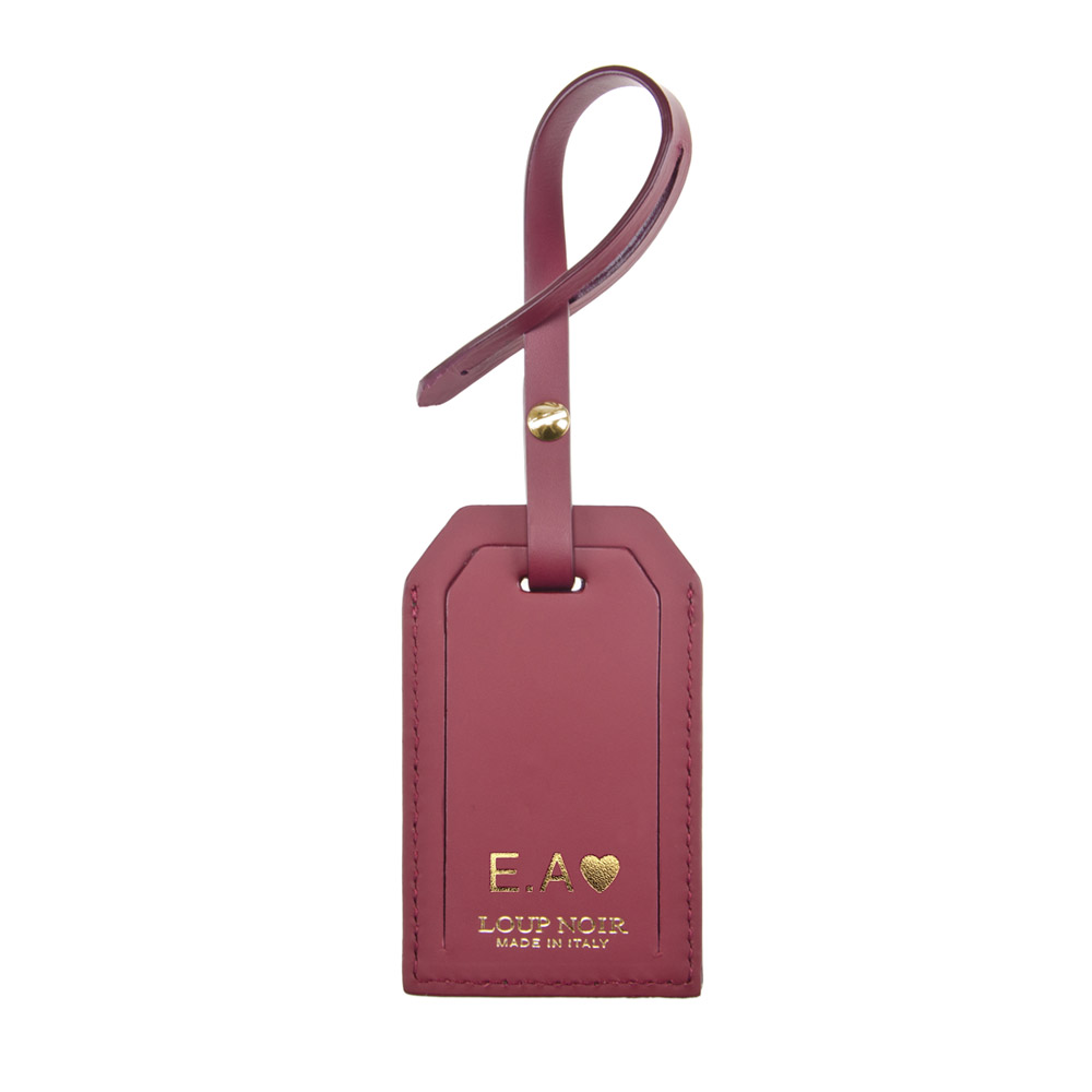 Loup Noir LUGGAGE TAG Cheval Brown/Saffron