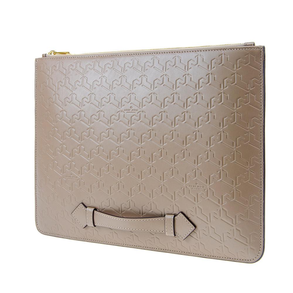 Loup Noir MAXI POUCH Monogram Almond