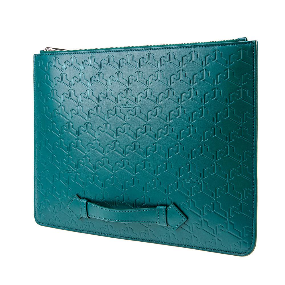 Loup Noir MAXI POUCH Monogram Petrol