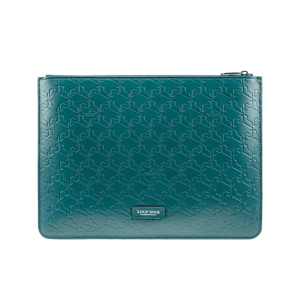 Loup Noir MAXI POUCH Monogram Petrol