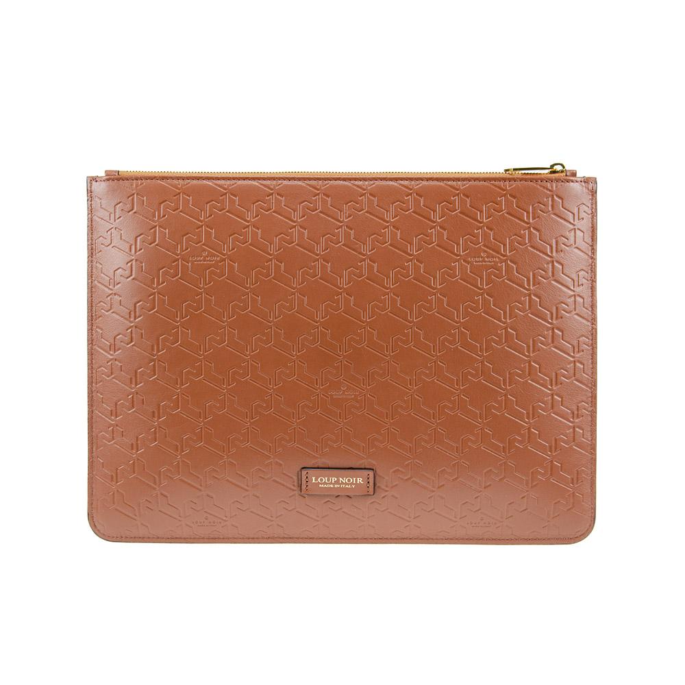 Loup Noir MAXI POUCH Monogram Toffee