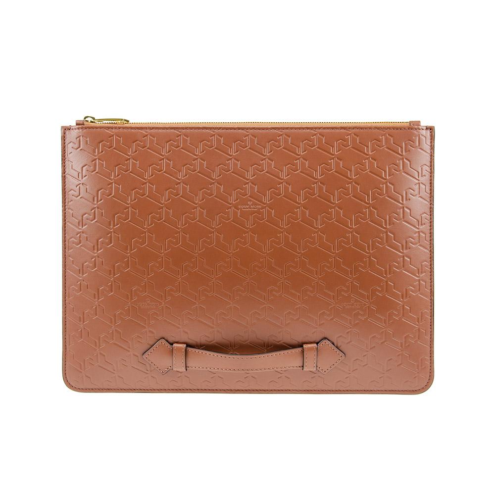 loup noir MAXI POUCH Monogram Toffee