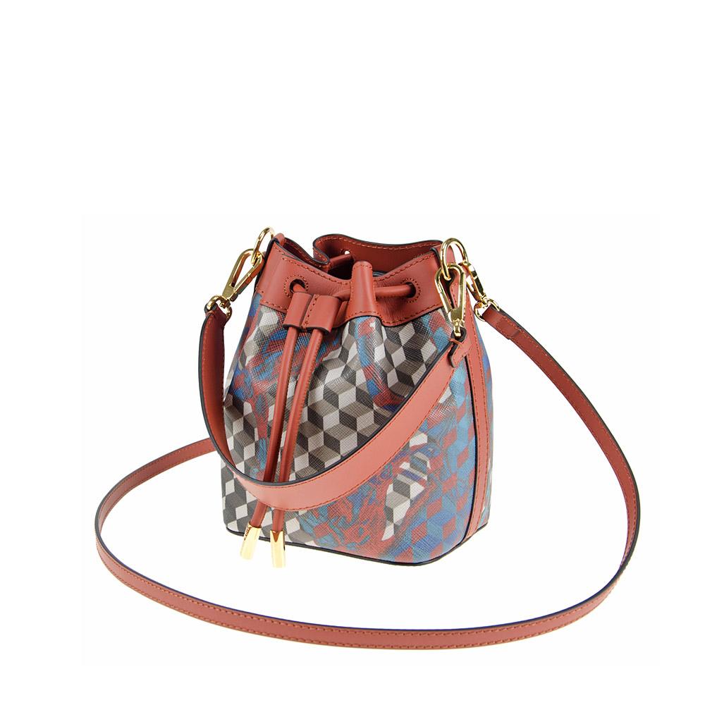 Loup Noir MICRO BUCKET BAG Cheval Brown/Brandy