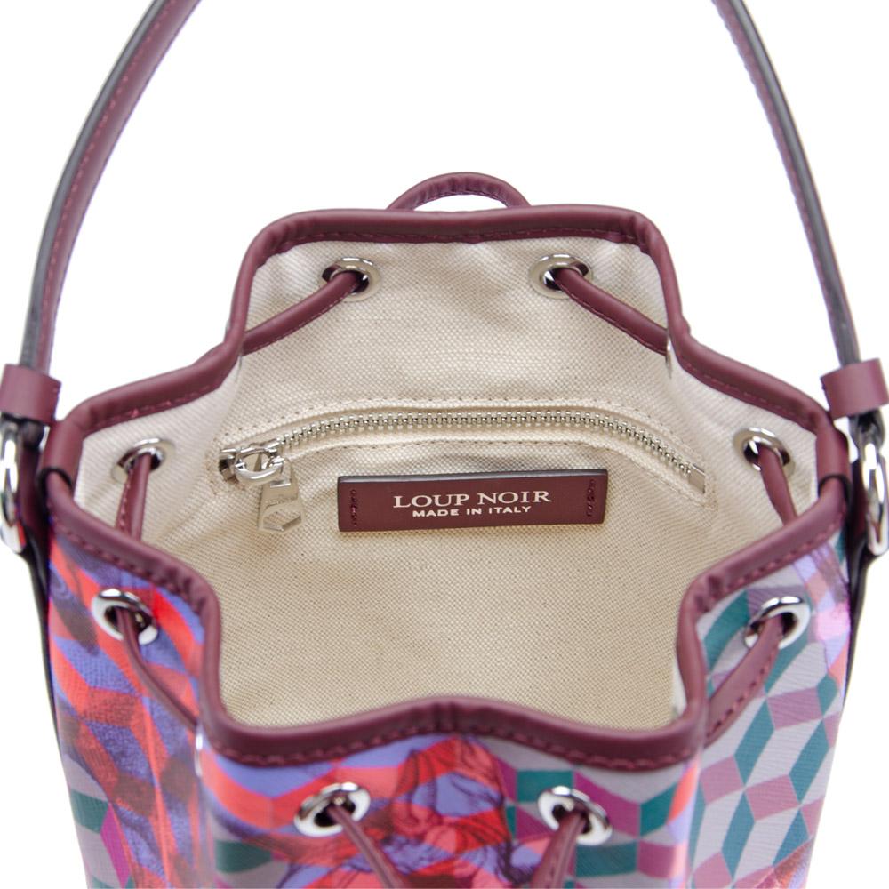 Loup Noir MINI BUCKET BAG Bordeaux