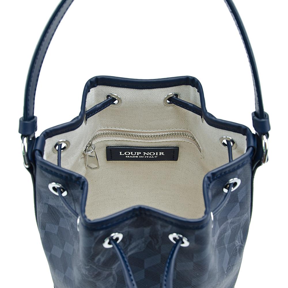 Loup Noir MINI BUCKET BAG Cheval Dark Blue