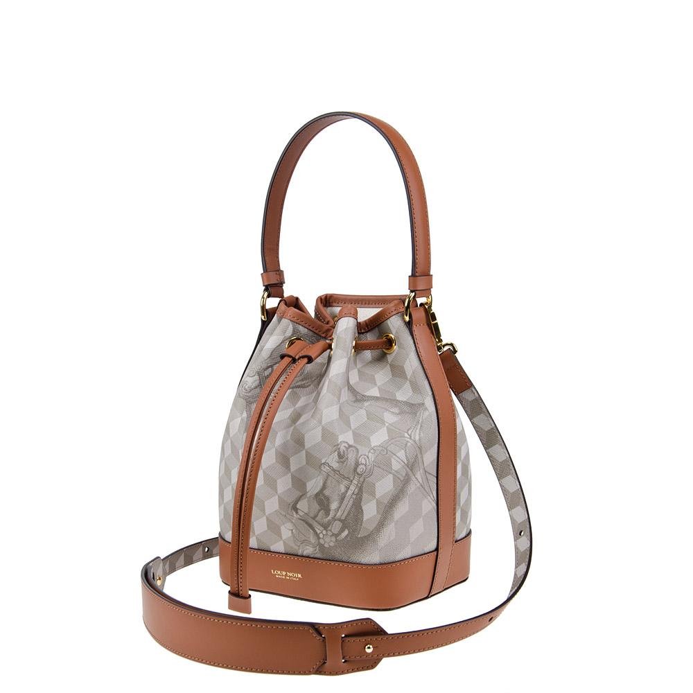 Loup Noir MINI BUCKET BAG Cheval Sand/Toffee