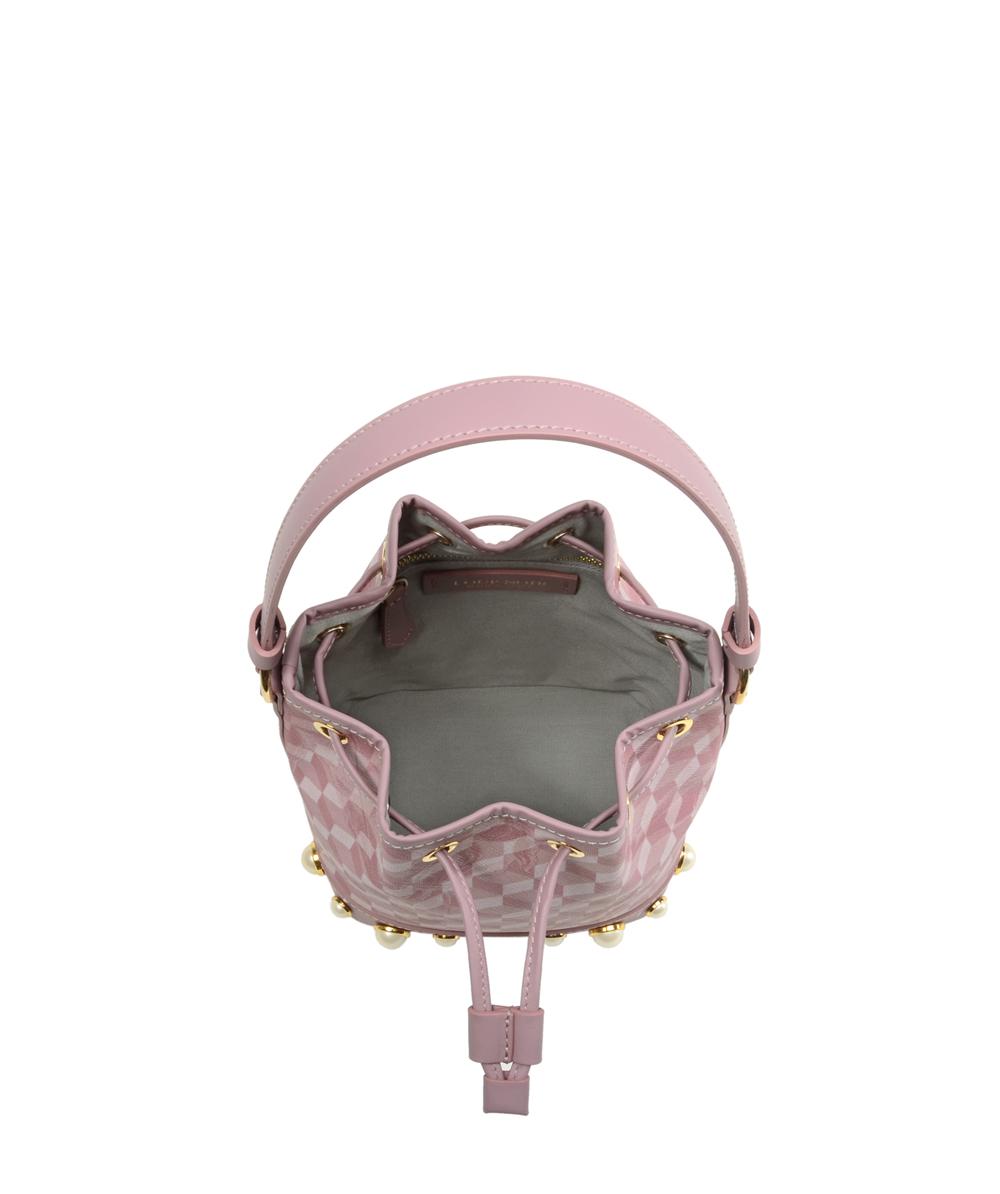 Loup Noir MINI BUCKET BAG PEARL Cheval Ash Rose