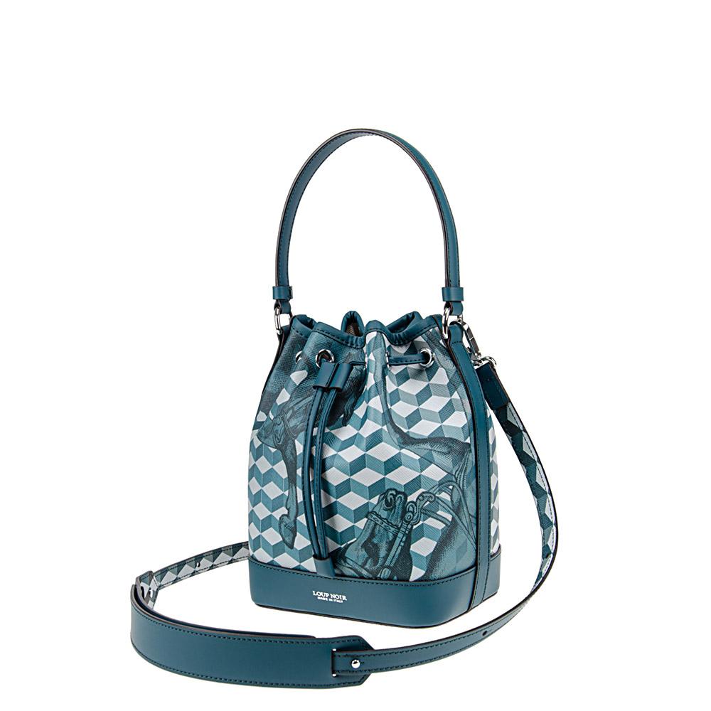 Loup Noir MINI BUCKET BAG Petrol