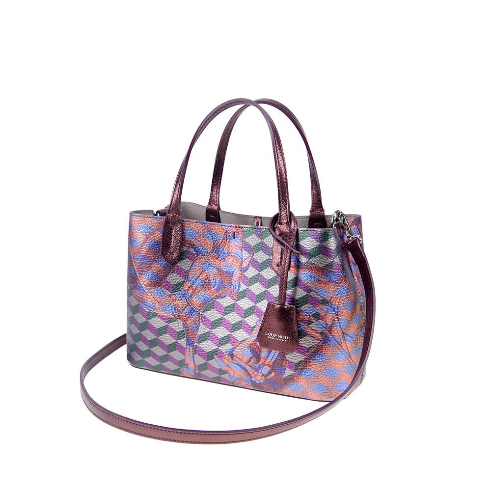 Loup Noir MINI SHOPPER Bordeaux Met