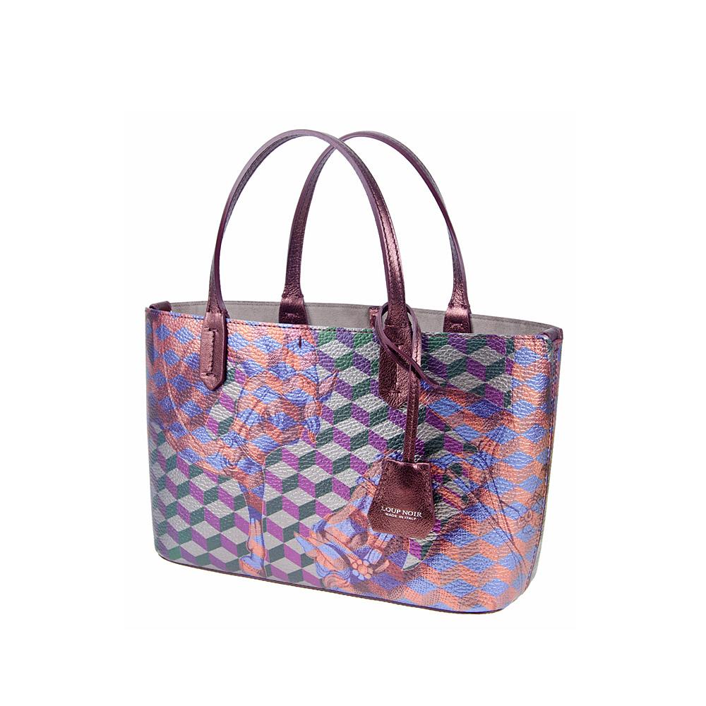 Loup Noir MINI SHOPPER Bordeaux Met