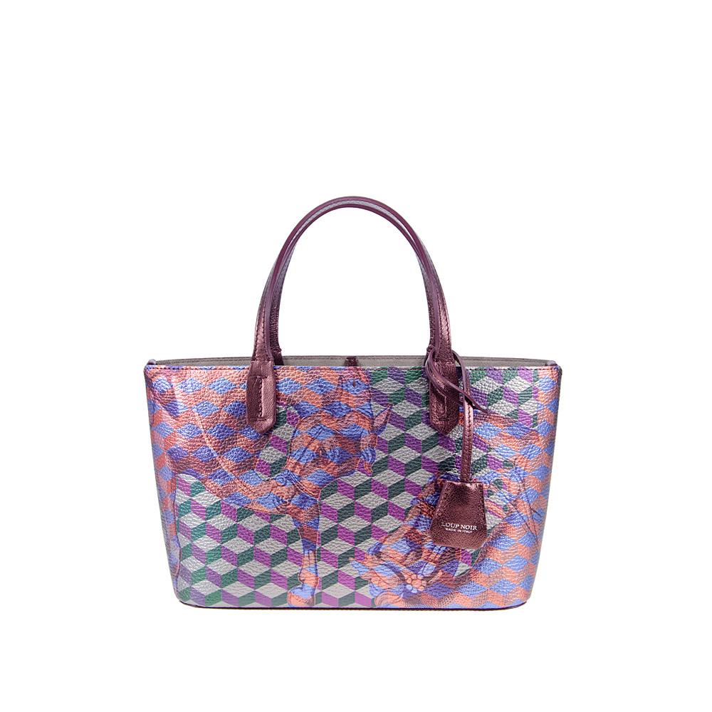 loup noir MINI SHOPPER Bordeaux Met