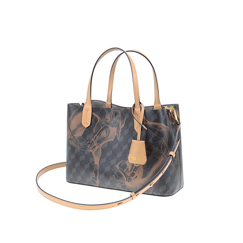 Loup Noir MINI SHOPPER Cheval Brown/Dijon