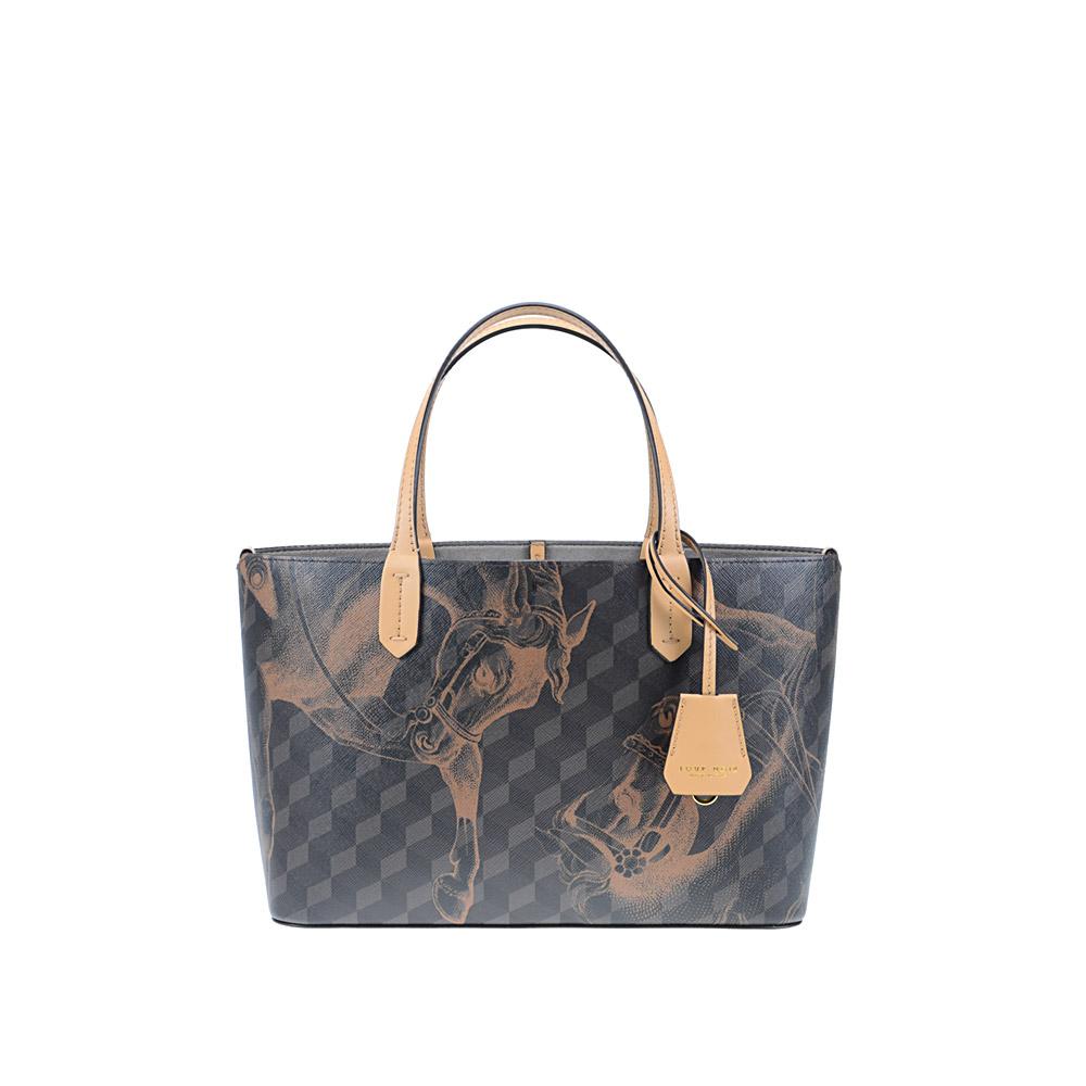 loup noir MINI SHOPPER Cheval Brown/Dijon