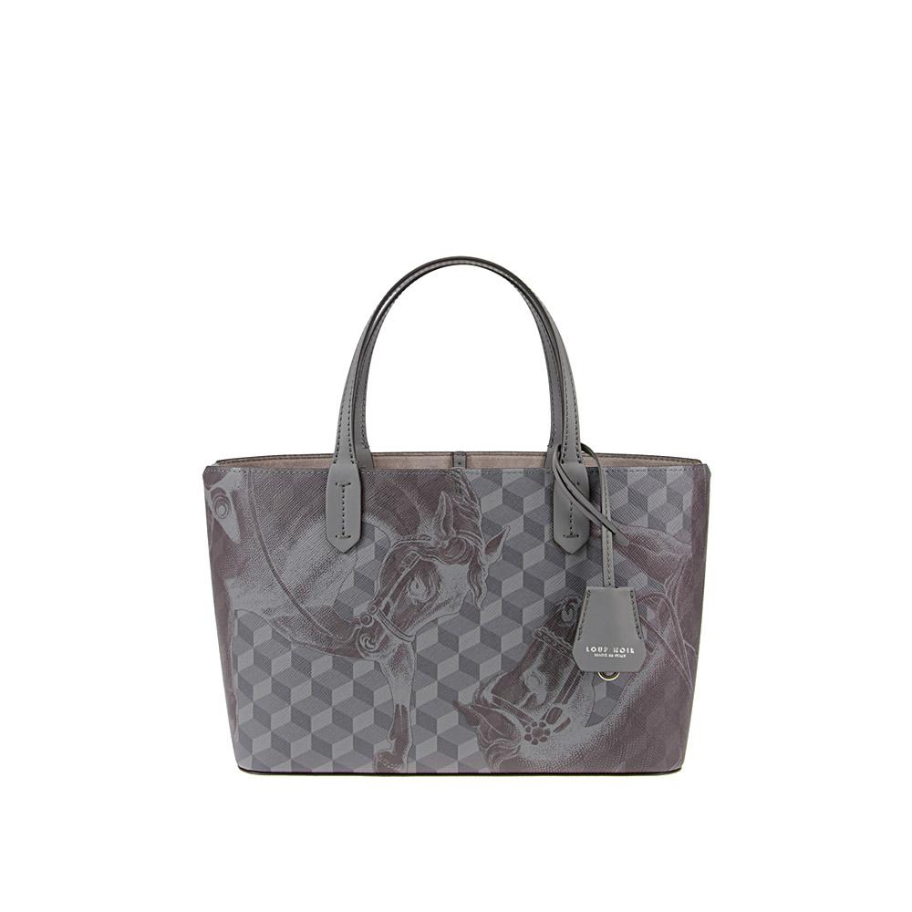 loup noir MINI SHOPPER Iron/Brown